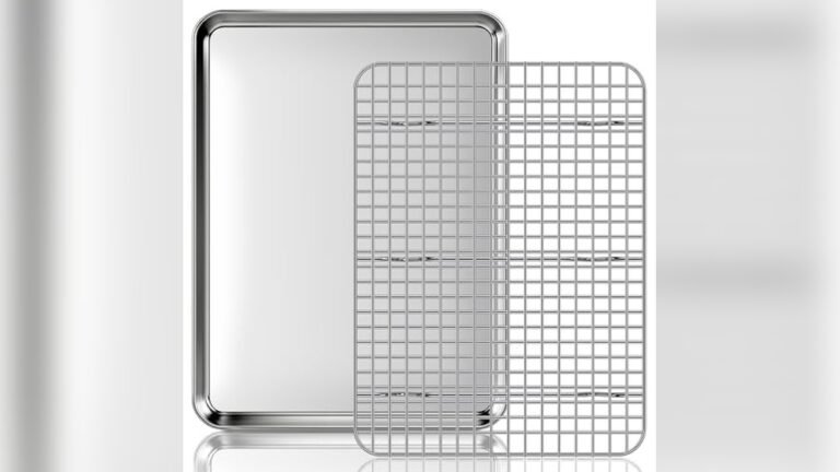 Best Stainless Steel Cookie Sheet displayed with freshly baked cookies